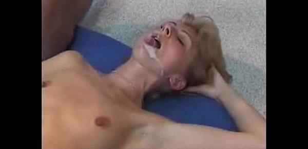  Fantastic compilation of this blonde reveling in a glorious facial